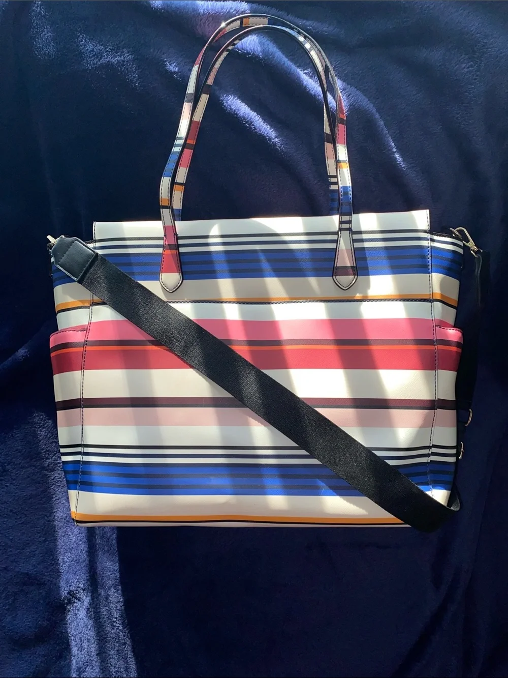 Kate Spade Striped Multi-Color Tote Bag / Diaper bag